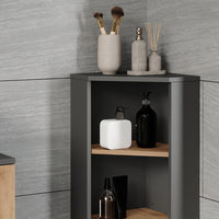 Vicco Mobiletto angolare Antracite/Artisan 33 x 81 cm 3 vani portaoggetti