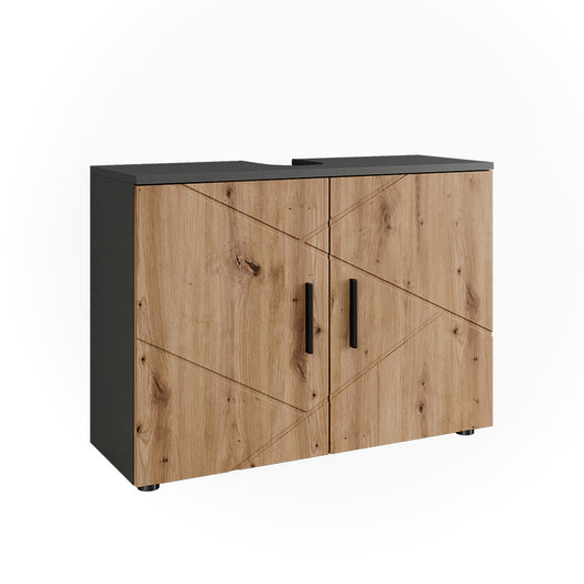 Vicco Mobiletto Antracite/Artisan 80 x 59 cm con 2 porte