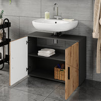 Vicco Mobiletto Antracite/Artisan 80 x 59 cm con 2 porte