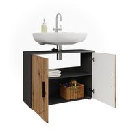 Vicco Mobiletto Antracite/Artisan 80 x 59 cm con 2 porte