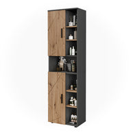 Vicco Mobile alto Antracite/Artisan 50 x 172 cm con 2 porte
