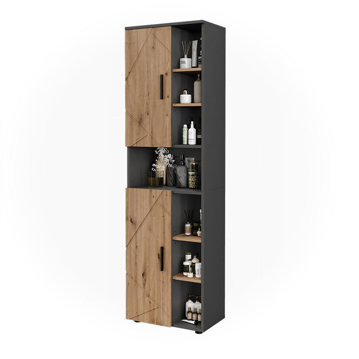 Vicco Mobile alto Antracite/Artisan 50 x 172 cm con 2 porte