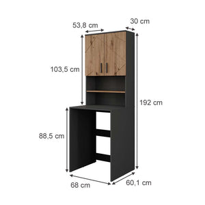 Vicco Mobile lavatrice Antracite 68 x 88.5 cm 2 parti