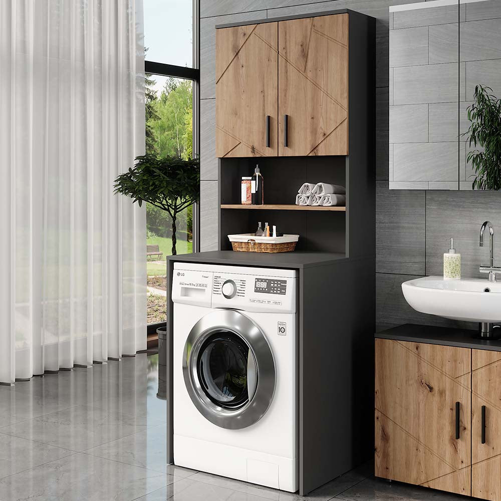 Vicco Mobile lavatrice Antracite 68 x 88.5 cm 2 parti