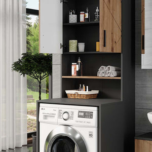 Vicco Mobile lavatrice Antracite 68 x 88.5 cm 2 parti