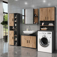 Vicco Mobile lavatrice Antracite 68 x 88.5 cm 2 parti