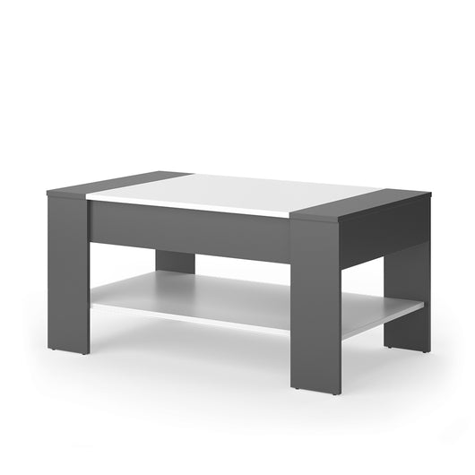 Vicco Tavolino Antracite/bianco 99.6 x 58.8 cm con cassetto