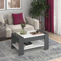 Vicco Tavolino Antracite/bianco 99.6 x 58.8 cm con cassetto