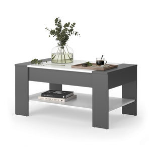 Vicco Tavolino Antracite/bianco 99.6 x 58.8 cm con cassetto