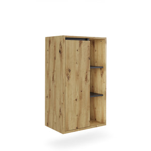 Vicco mobiletto bagno Artigiano/grigio 50 x 86 cm con ripiani aperti