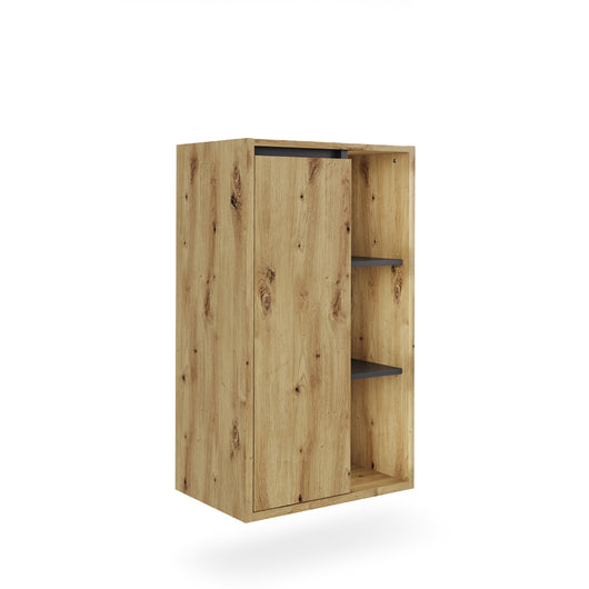 Vicco mobiletto bagno Artigiano/grigio 50 x 86 cm con ripiani aperti