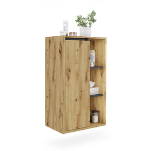 Vicco mobiletto bagno Artigiano/grigio 50 x 86 cm con ripiani aperti