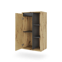 Vicco mobiletto bagno Artigiano/grigio 50 x 86 cm con ripiani aperti