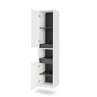 Vicco Armadio per il bagno Bianco/Grigio 38 x 170 cm con 2 porte