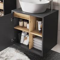 Vicco Mobiletto per lavabo Grigio/Artisan 60 x 60 cm