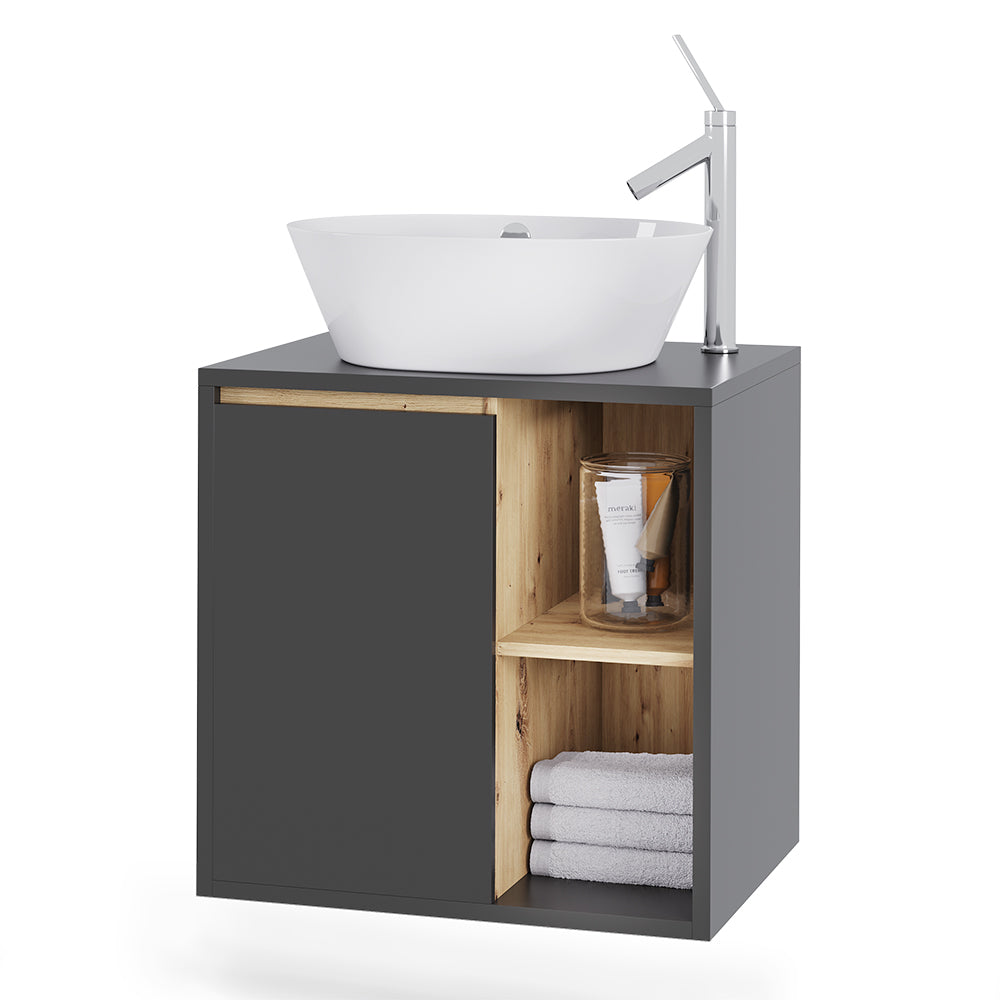 Vicco Mobiletto per lavabo Grigio/Artisan 60 x 60 cm