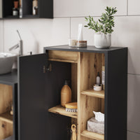 Vicco Mobiletto midi Grigio/Artisan 50 x 86 cm con ripiani aperti