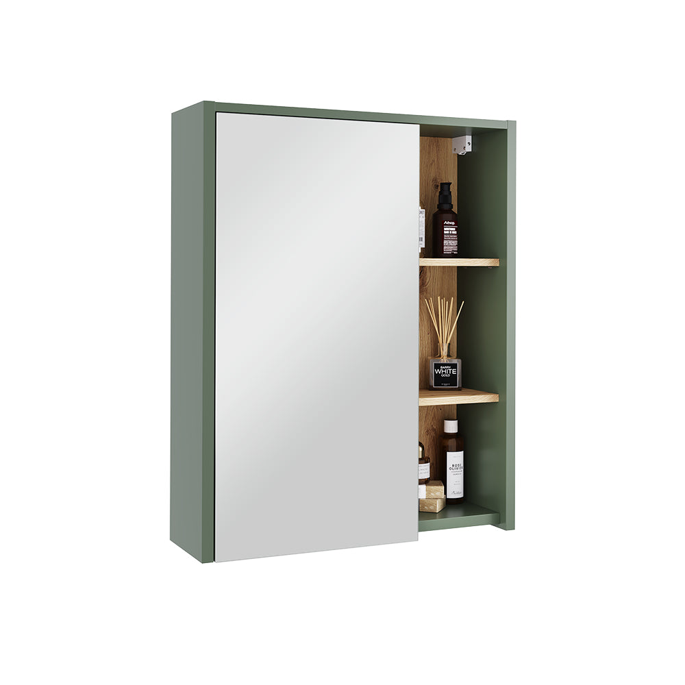 Vicco Mobile a specchio per il bagno Verde/Artigianale 60 x 75 cm