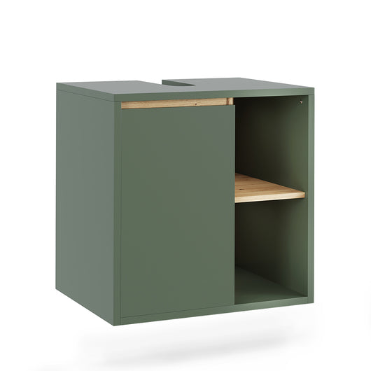 Vicco Mobiletto per lavabo Verde/Artigianale 60 x 60 cm con ripiani aperti