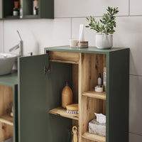 Vicco Mobiletto midi Verde/Artigianale 50 x 86 cm con ripiani aperti