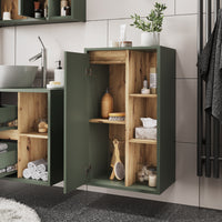 Vicco Mobiletto midi Verde/Artigianale 50 x 86 cm con ripiani aperti