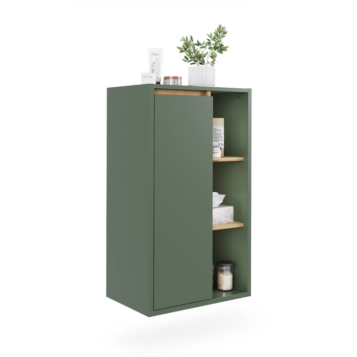 Vicco Mobiletto midi Verde/Artigianale 50 x 86 cm con ripiani aperti