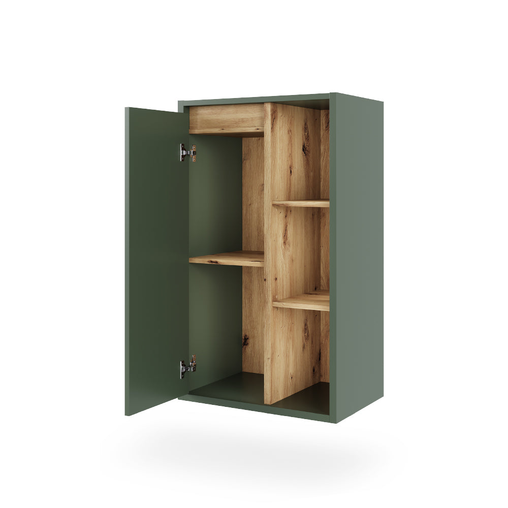 Vicco Mobiletto midi Verde/Artigianale 50 x 86 cm con ripiani aperti