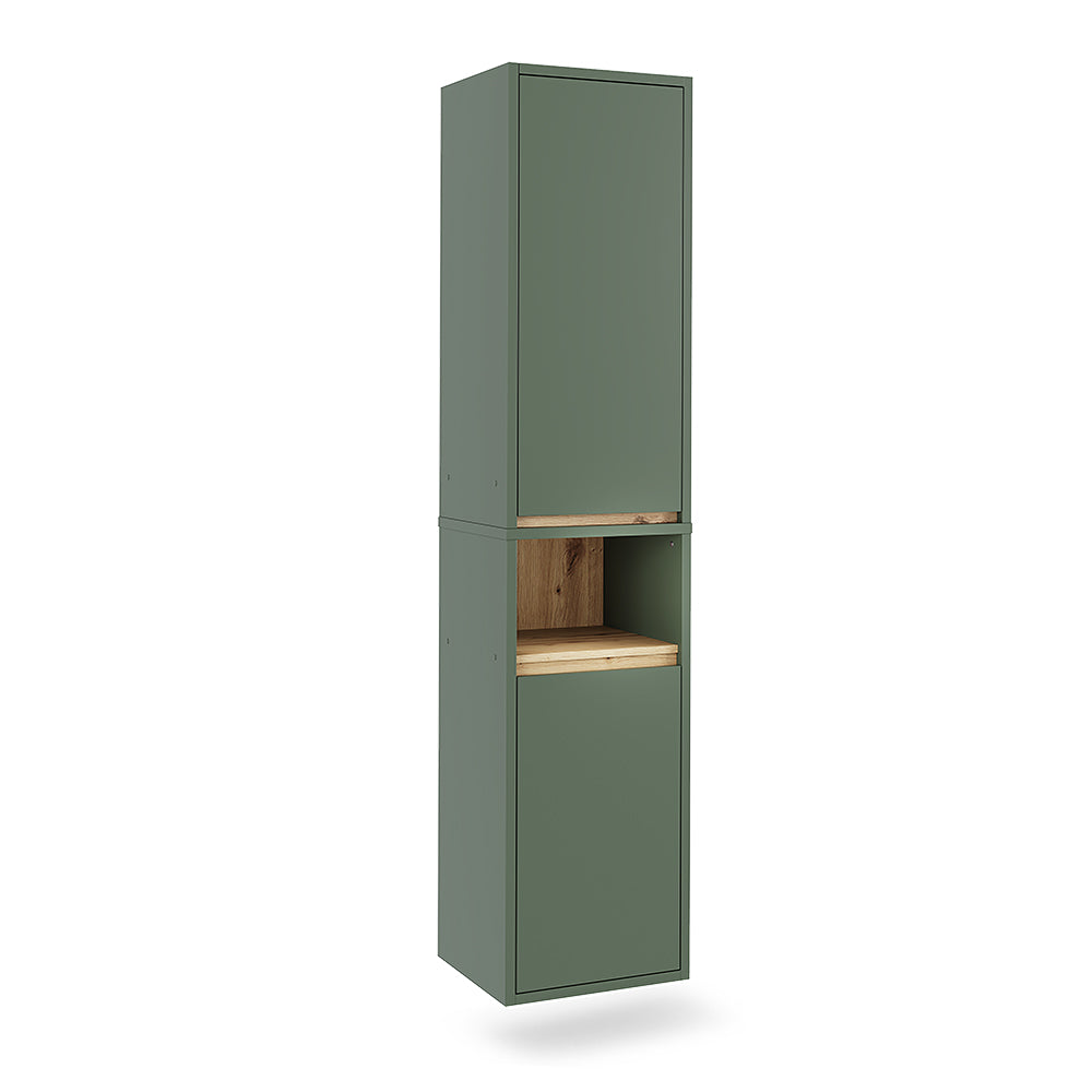 Vicco Armadio per il bagno Verde/Artigianale 38 x 170 cm con 2 porte