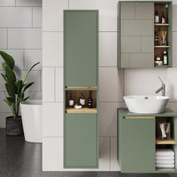 Vicco Armadio per il bagno Verde/Artigianale 38 x 170 cm con 2 porte