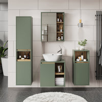 Vicco Armadio per il bagno Verde/Artigianale 38 x 170 cm con 2 porte