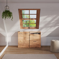 Vicco Set di mobili sottotetto Quercia dorata 120 x 81.6 cm Set di 2