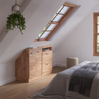 Vicco Mobile cucina sottotetto Quercia dorata 120 cm Set di 2