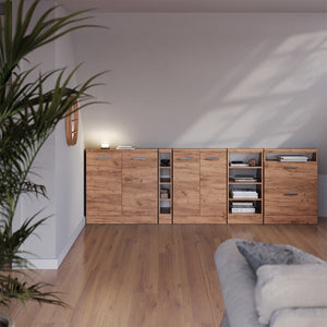 Vicco Set di mobili sottotetto Quercia dorata 120 x 81.6 cm Set di 2