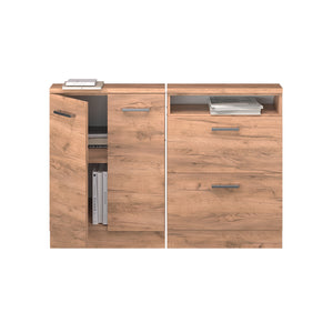 Vicco Mobile cucina sottotetto Quercia dorata 120 cm Set di 2
