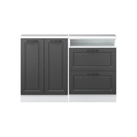 Vicco Mobile cucina sottotetto Antracite casa di campagna/bianco 120 cm Set di 2