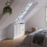 Vicco Set di mobili sottotetto Casa di campagna bianca/bianco Set di 2