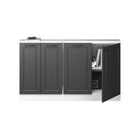 Vicco Mobile cucina sottotetto Antracite casa di campagna/bianco 140 cm Set di 2