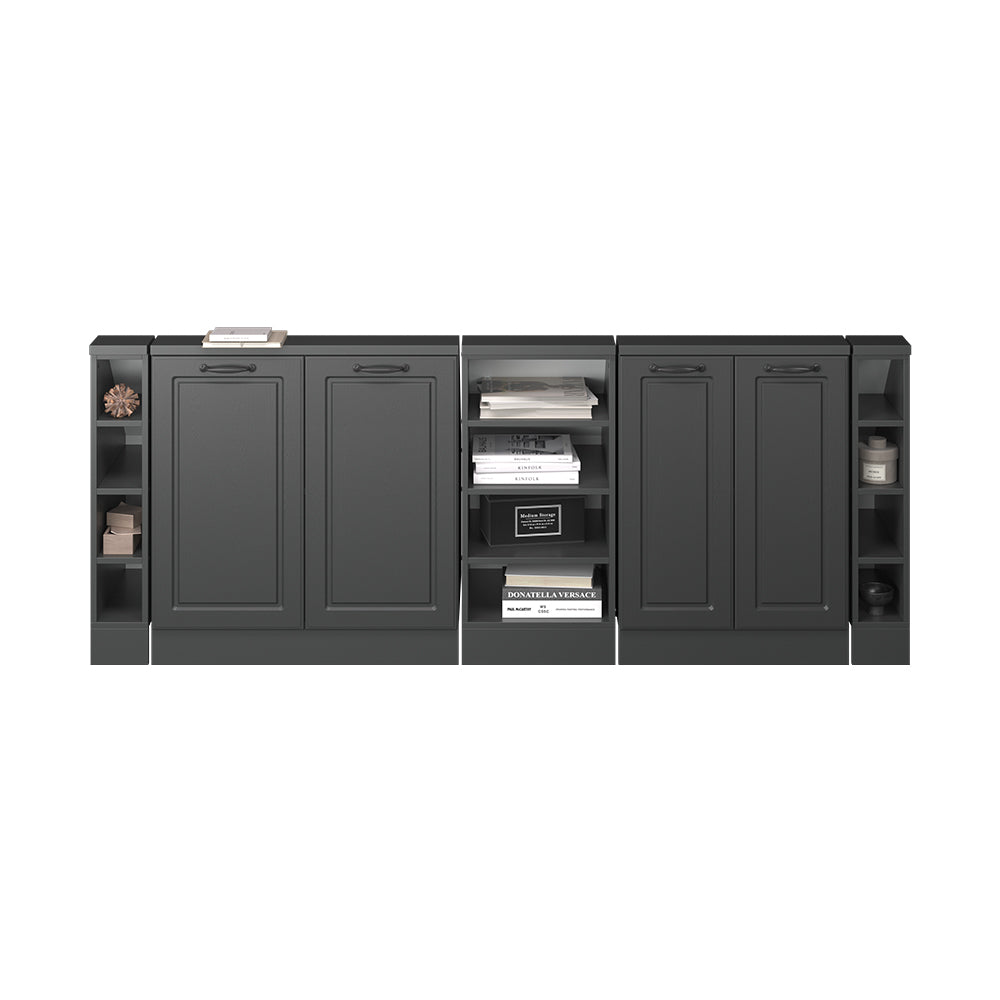 Vicco Set di mobili sottotetto Casa di campagna antracite/antracite Set di 5