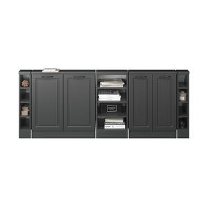 Vicco Set di mobili sottotetto Casa di campagna antracite/antracite Set di 5