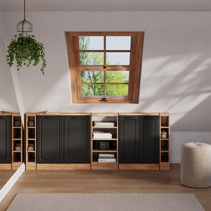 Vicco Set di mobili sottotetto Antracite Country House/oro Kraft Oak Set di 5