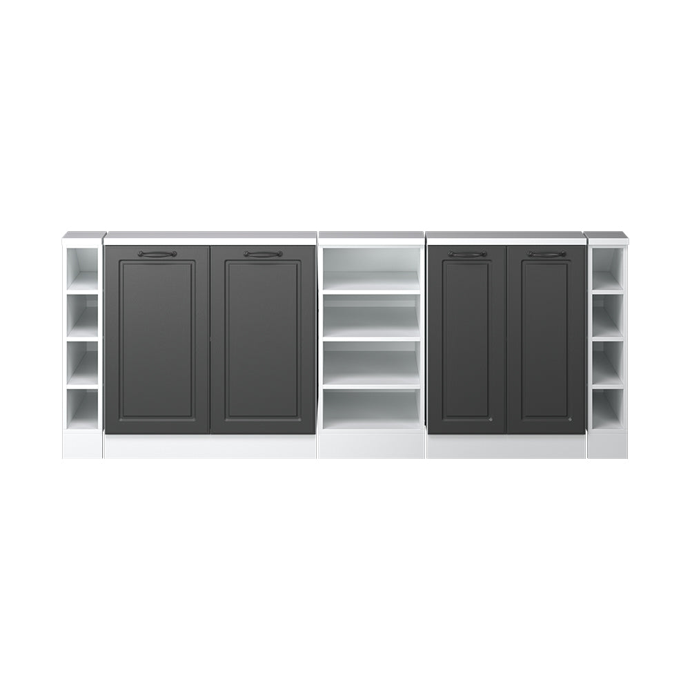 Vicco Set di mobili sottotetto Antracite casa di campagna/bianco Set di 5