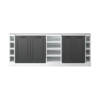 Vicco Set di mobili sottotetto Antracite casa di campagna/bianco Set di 5