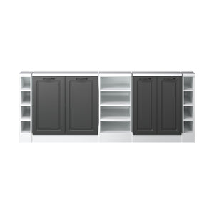 Vicco Set di mobili sottotetto Antracite casa di campagna/bianco Set di 5