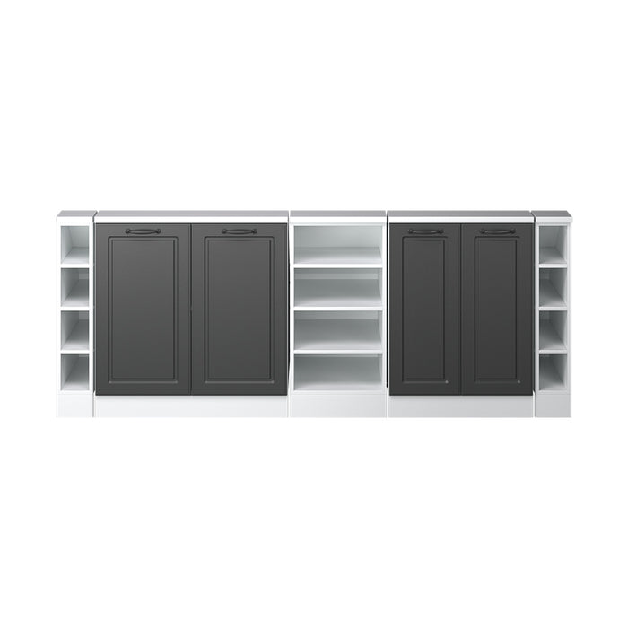 Vicco Mobile cucina sottotetto Antracite casa di campagna/bianco 215 cm Set di 5