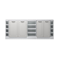 Vicco Mobile cucina sottotetto Casa di campagna bianca/bianco 215 cm Set di 5