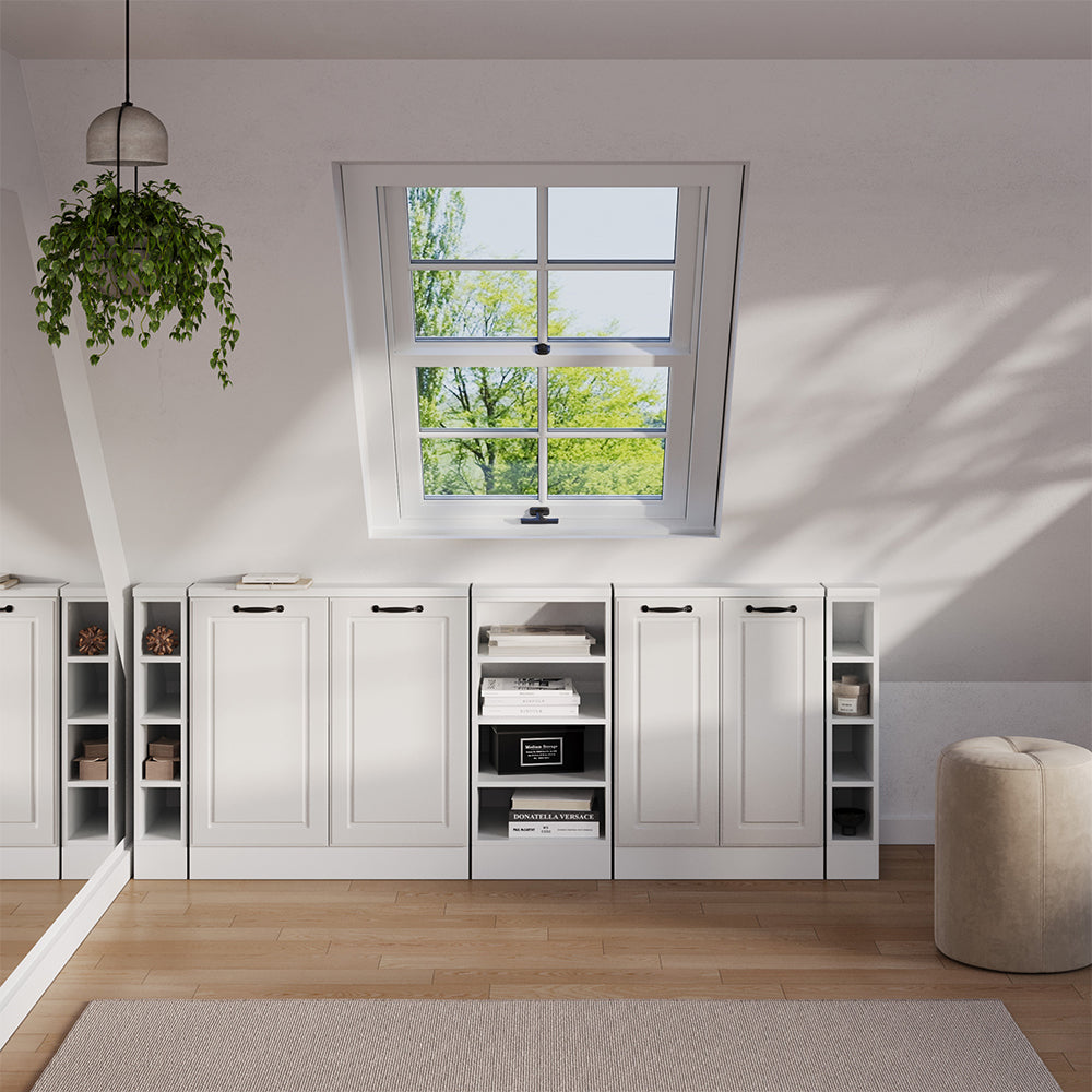 Vicco Set di mobili sottotetto Casa di campagna bianca/bianco Set di 5