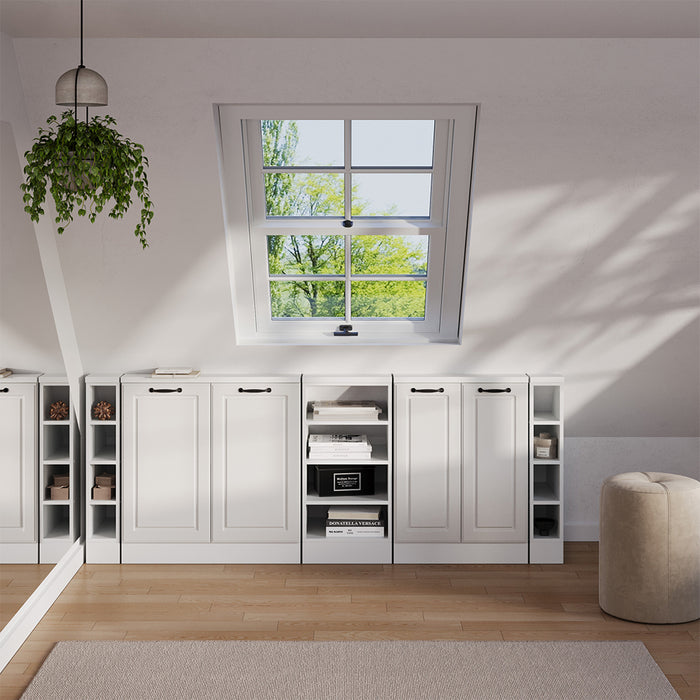 Vicco Set di mobili sottotetto Casa di campagna bianca/bianco Set di 5