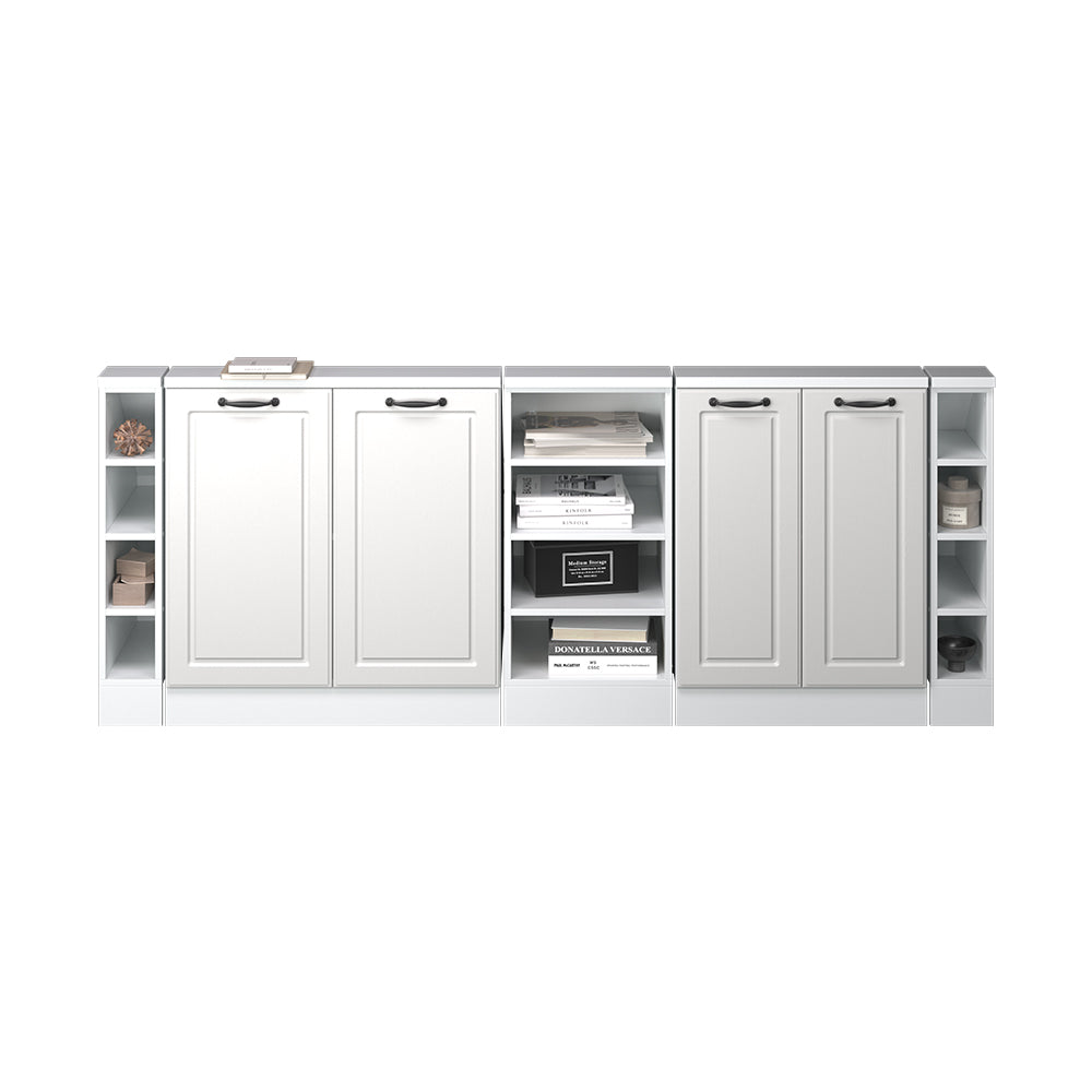 Vicco Set di mobili sottotetto Casa di campagna bianca/bianco Set di 5