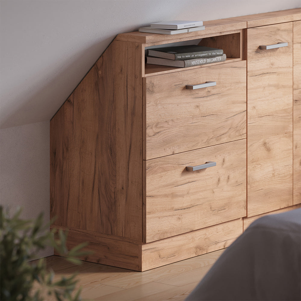 Vicco Mobile sottotetto Quercia dorata con 2 cassetti