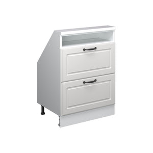 Vicco Mobile cucina sottotetto Casa di campagna bianca/bianco 60 cm con 2 cassetti